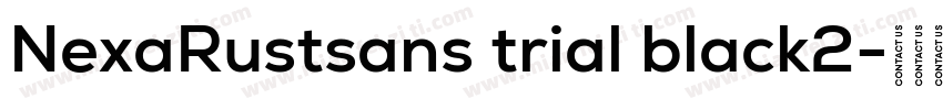 NexaRustsans trial black2字体转换